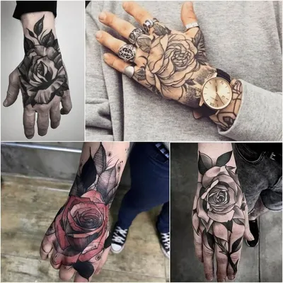 мужские тату на кисти руки - тату на кисти руки для мужчин - тату на кисти  руки роза. Интересные Тату И… | Rose hand tattoo, Hand tattoos pictures,  Tattoos for guys