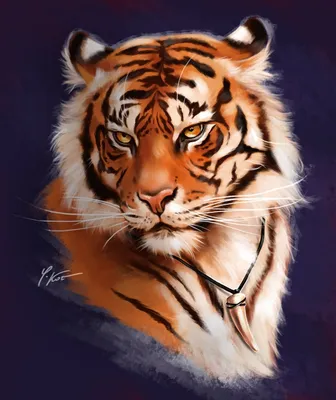 [79+] Тигр картинки рисунки обои