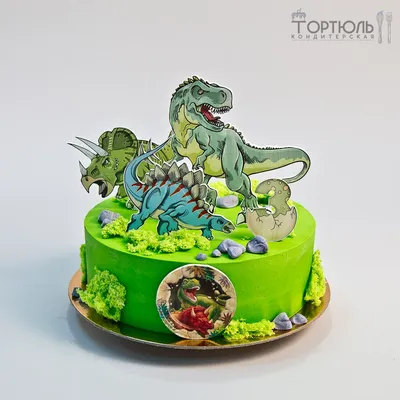Торт с динозавром | Торты с динозаврами заказать в Киеве