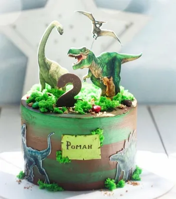 Торт с динозаврами категории торты «Динозавры»