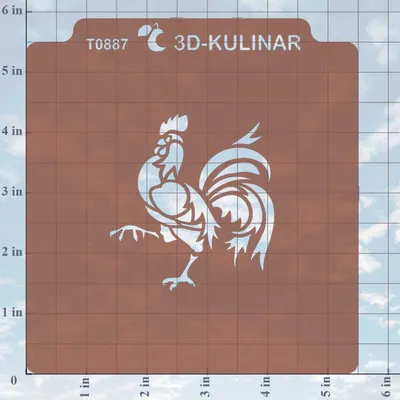 Трафарет Петушок - Делаем игры