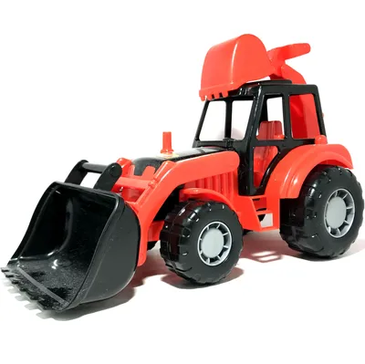 Игрушка синий трактор 21 см с прицепом и домашними животными - Родные  игрушки