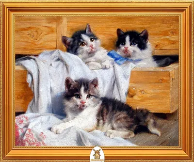 Раскраска Три Котенка распечатать бесплатно