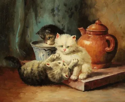 Картина по номерам \"Три котенка\"