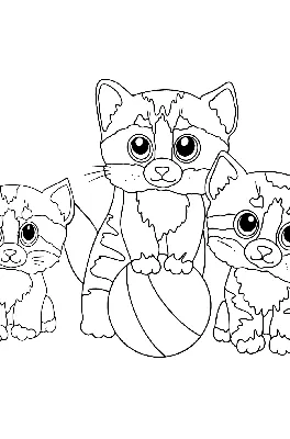 Три котенка рисунок - 76 фото