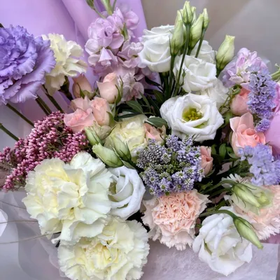 Букет для рака: пион, озотамнус и другие цветы по цене 6506 ₽ - купить в  RoseMarkt с доставкой по Санкт-Петербургу