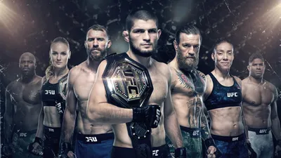 члены команды Ufc по обе стороны от чего то похожего на черный фон,  картинки Ufc, юфс, боец фон картинки и Фото для бесплатной загрузки