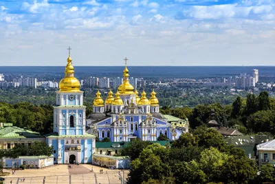 Обои Города Киев (Украина), обои для рабочего стола, фотографии города,  киев , украина, красота, собор, панорама Обои для рабочего стола, скачать  обои картинки заставки на рабочий стол.