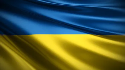Обои прапор України, развивающийся флаг Украины на рабочий стол