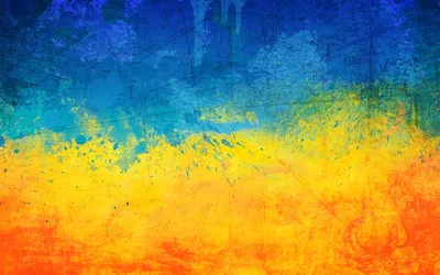 Обои на рабочий стол Голубое небо с белыми облаками над полем с желтыми  цветами люцерны так напоминает флаг Украины, обои для рабочего стола,  скачать обои, обои бесплатно