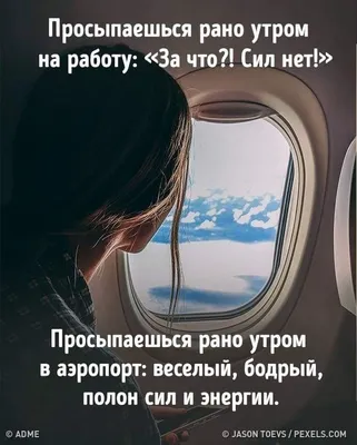 Просыпаешься рано утром на работу: \"За что?! Сил нет!\" Просыпаешься рано  утром в аэропорт: веселый, бодрый, полон сил и энер… | Веселые картинки,  Энергия, Аэропорты