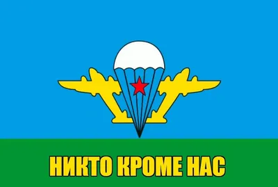 Купить Флаг ВДВ \"Никто кроме нас\" 70х105 см в Москве – цены в интернет  магазине