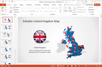 UK Map Template for PowerPoint - SlideModel