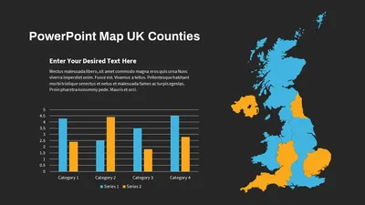 Political Outline PowerPoint Map of United Kingdom - SlideModel