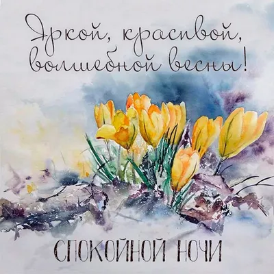 Весенние картинки \"Спокойной ночи!\" (178 шт.)