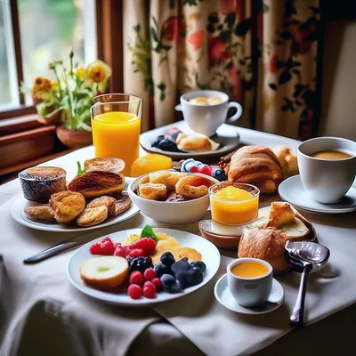Картинка: Доброе летнее утро! Вкусного завтрака!