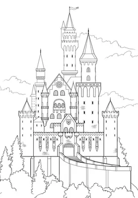 Замок картинки для срисовки обои