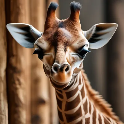 Рисунок жираф милый - 45 фото