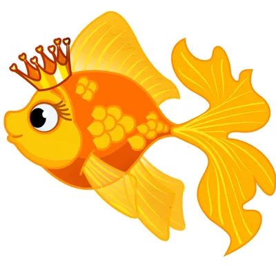 Золотая рыбка картинка для детей - 56 фото