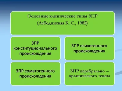 Основные клинические типы ЗПР. Блог Лого-Эксперт