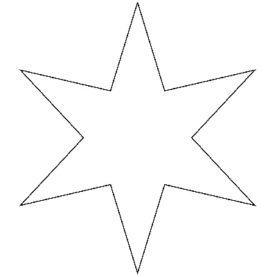 трафарет пятиконечной звезды для вырезания из бумаги шаблоны | Star  template printable, Star template, Templates printable free