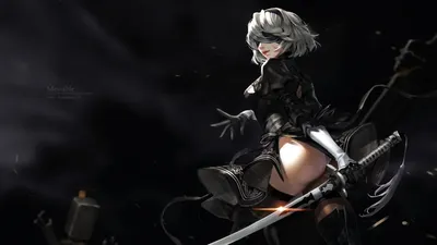 Обои 2B Nier: скачивай бесплатно на телефон и компьютер в хорошем качестве