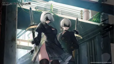 2B Nier: бесплатные фоны для iPhone, Android, Windows