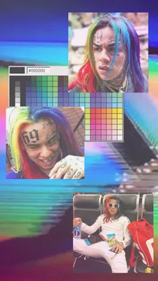 Коллекция обоев 6ix9ine в формате png для iPhone