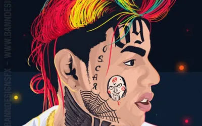 Скачать бесплатно обои 6ix9ine на iPhone