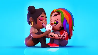 Стильные обои 6ix9ine в формате jpg для телефона