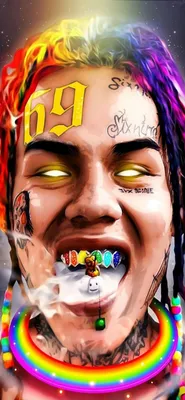 Обои 6ix9ine в хорошем качестве для iPhone