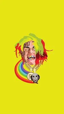 Фон с изображением 6ix9ine для iPhone