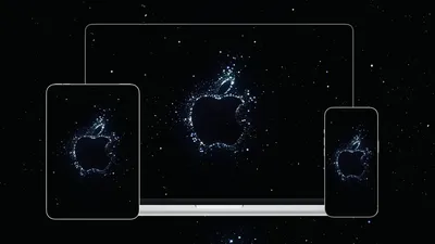 Apple обои в стиле минимализма