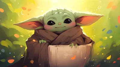 Создайте уют: Baby Yoda обои для Windows в высоком качестве