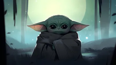 Создайте уникальный стиль: Baby Yoda обои на телефон и рабочий стол