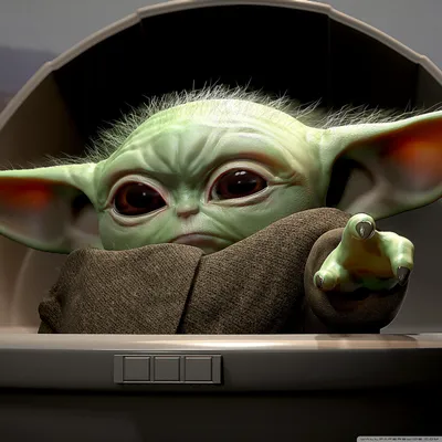 Поддайтесь милоте: Baby Yoda обои в формате WebP для вашего телефона