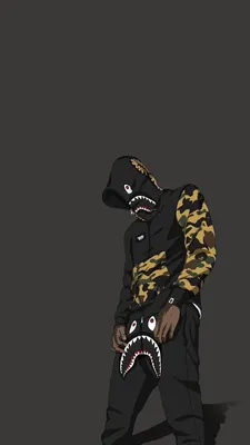 Фоновое изображение bape с принтом для рабочего стола