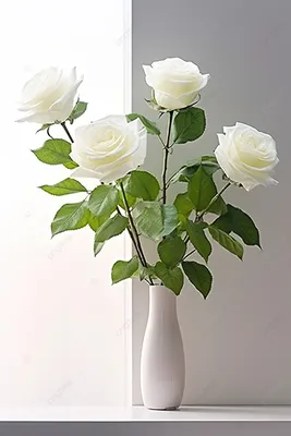 Фон с белыми розами для телефона с возможностью выбора размера