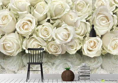 Фон с белыми розами для телефона с возможностью выбора формата