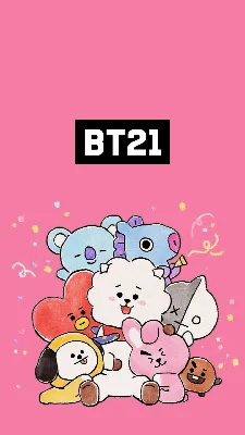 Фон bt21 на телефон - бесплатно в формате png