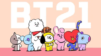 Бесплатные обои bt21 для рабочего стола - jpg