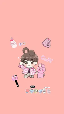 Бесплатные обои bt21 для рабочего стола - webp