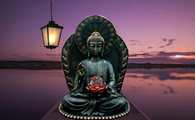 Обои на iPhone с изображением Будды: выберите размер