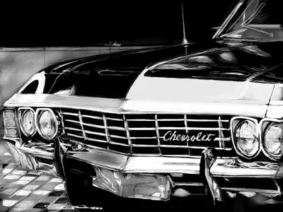 Chevrolet Impala 1967: классические обои в формате jpg