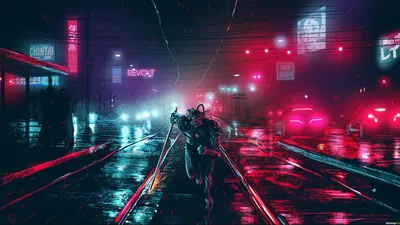 Скачать бесплатные обои cyberpunk для рабочего стола