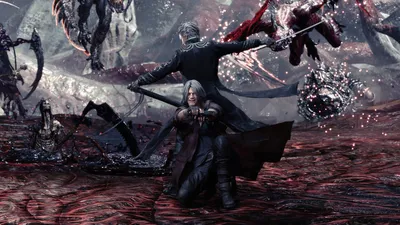 Обои Devil May Cry 5 для Windows – создай атмосферу игры на своем рабочем месте.