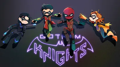 Обои Gotham Knights, Дик Грейсон, Барбара Гордон, Джейсон Тодд, Бэтмен, фон - Скачать бесплатное изображение