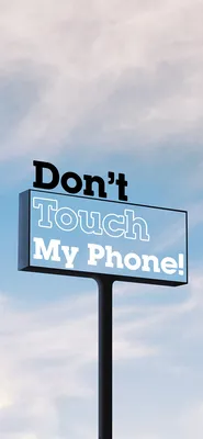 Фон Don't touch my phone на телефон Android: Скачать обои в WebP