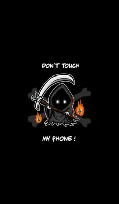 Обои на телефон Don't touch my phone: Лучшие изображения для iPhone