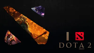 Разнообразные размеры обоев с Dota 2 лого для Windows